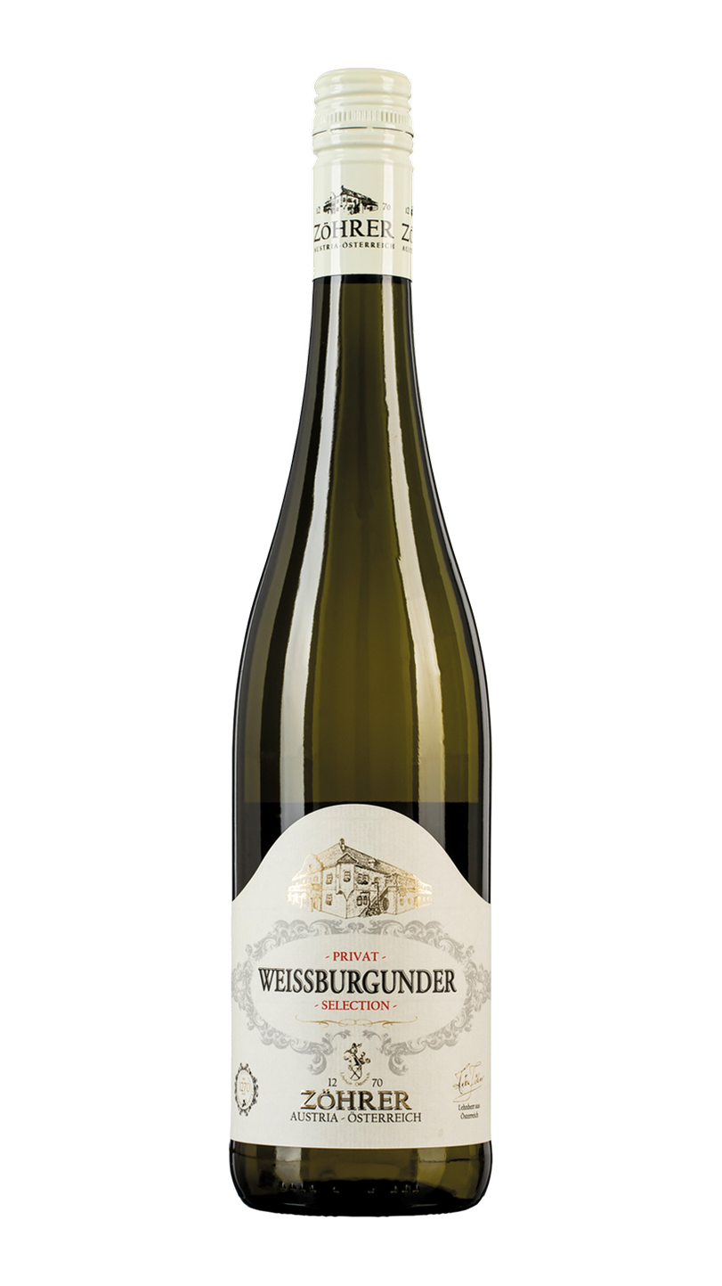 Weinflasche Private Selection Weissburgunder – Weingut Zöhrer