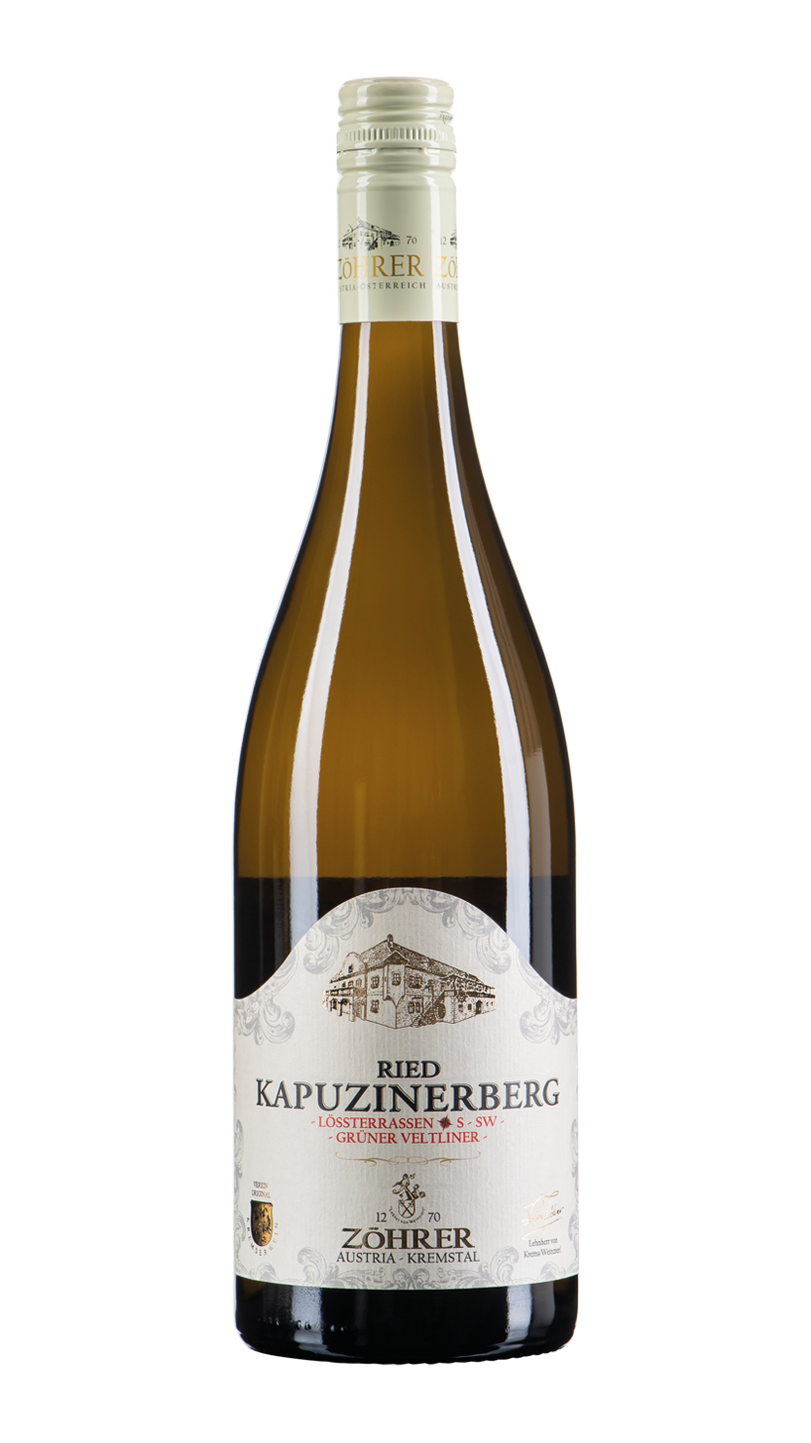Weinflasche Ried Kapuzinerberg Kremstal dac Grüner Veltliner – Weingut Zöhrer