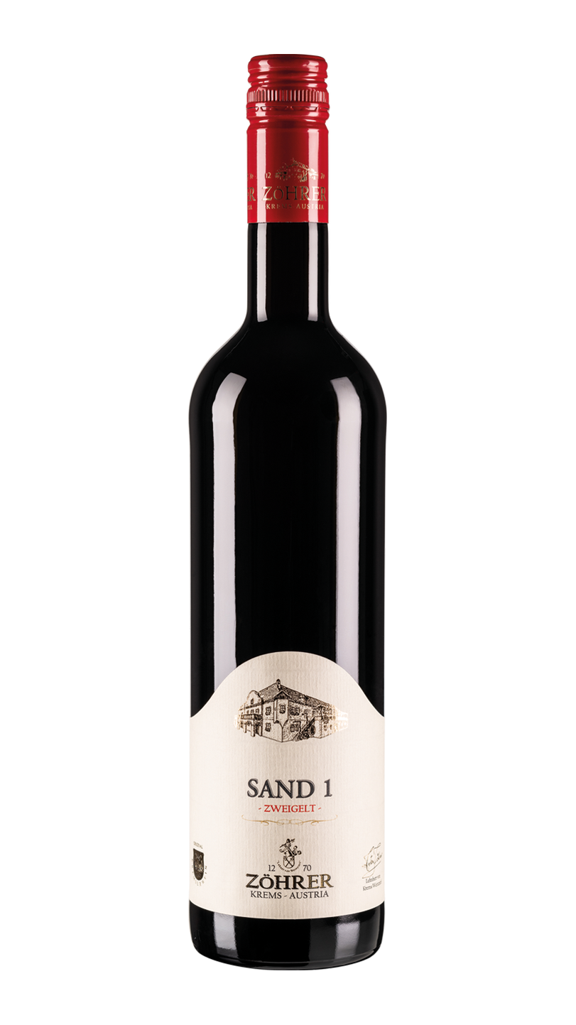Weinflasche SAND 1 Zweigelt – Weingut Zöhrer